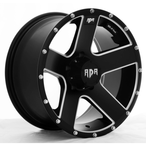Red Dirt Road Rd07 Matte Flat Black Milled W/ Machined Rivets
