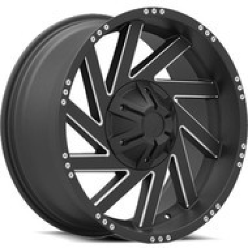 Red Dirt Road Rd18 Matte Flat Black Milled W/ Machined Rivets