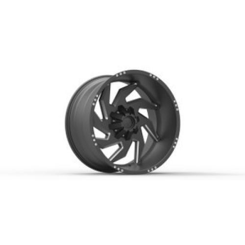 Red Dirt Road Rd19 Matte Flat Black Milled W/ Machined Rivets