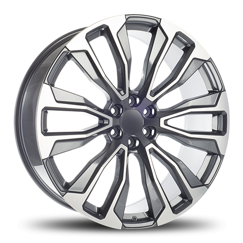 Replica 1 RP29 Gunmetal W/ Machined Spoke Face - Part Number RP-292610G639+31GMM Replica 1 RP29 Gunmetal W/ Machined Spoke Face Photo