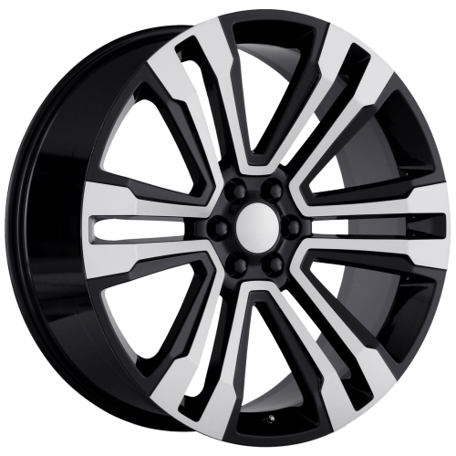 Replica Wheels 105 Gloss Black Machined