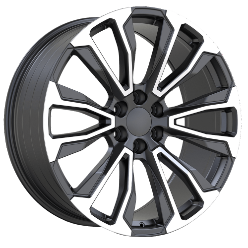 Replica Wheels 107 Gloss Black Machined
