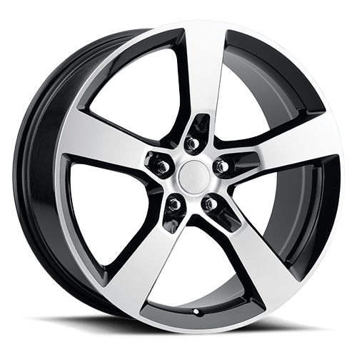 Replica Tech RT-34 Gloss Black With Machined Face - Part Number RT34-2080KK35HBM Replica Tech RT-34 Gloss Black With Machined Face Photo