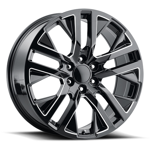 Replica Tech RT-15 Gloss Black W/ Milled Accents - Part Number RT15-2290XX28LBX Replica Tech RT-15 Gloss Black W/ Milled Accents Photo