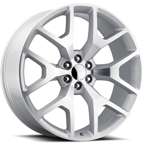 Replica Tech RT-6 Silver W/ Machined Face - Part Number RT6-2610XX30RSM Replica Tech RT-6 Silver W/ Machined Face Photo