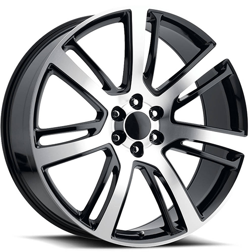 Replica Tech RT-7 Gloss Black W/ Machined Face - Part Number RT7-2610UU30PBM-I Replica Tech RT-7 Gloss Black W/ Machined Face Photo