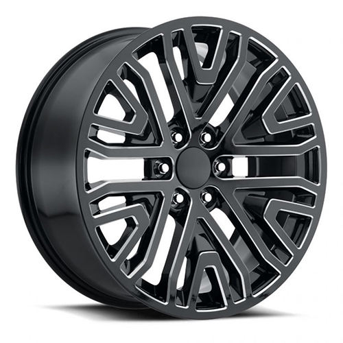 Replica Tech RT-9 Gloss Black W/ Milled Accents - Part Number RT9-2290XX28RBX-I Replica Tech RT-9 Gloss Black W/ Milled Accents Photo