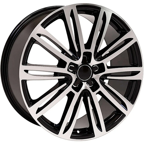 Replica Wheel Audi A Series AU21 Black Machined Photo