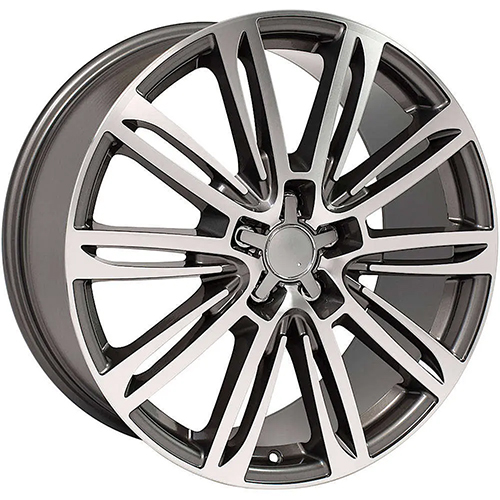 Replica Wheel Audi A Series AU21 Gunmetal Machined Photo