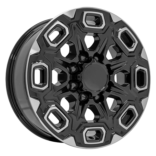 Replica Wheel Chevrolet Silverado 2500/3500 CV64A Black Machined