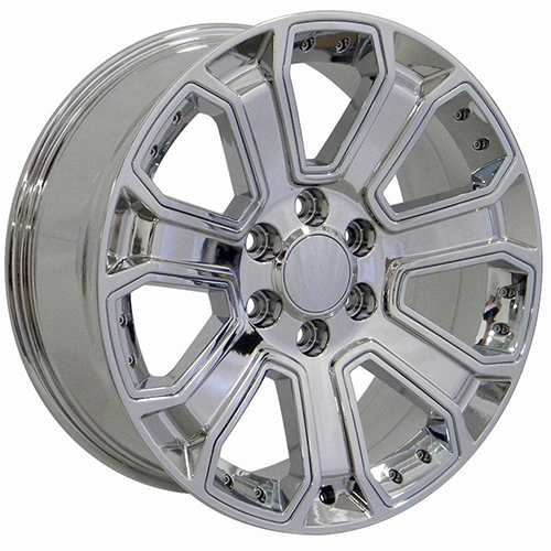 Replica Wheel Chevrolet Silverado CV93B Chrome W/ Chrome Inserts Photo