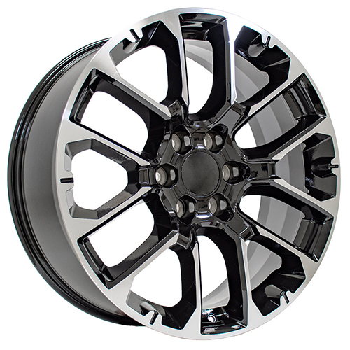 Replica Wheel Chevrolet Suburban 1500 CV67 Black Machined Photo