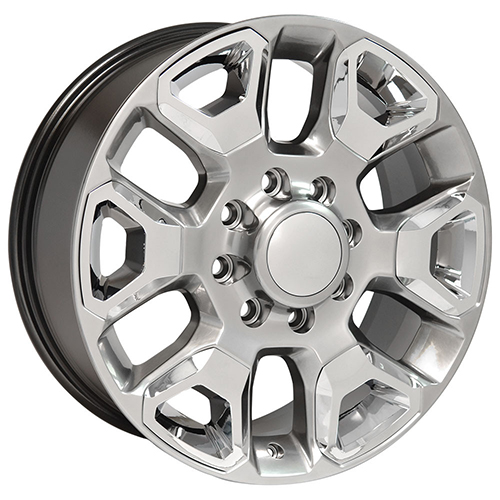 Replica Wheel Dodge Ram 2500/3500 DG66 Hyper Silver W/ Chrome Photo