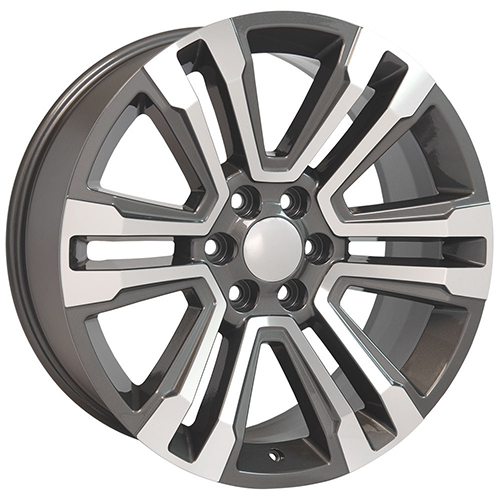 Replica Wheel GMC Yukon CV44 Hyper Black Machined Photo