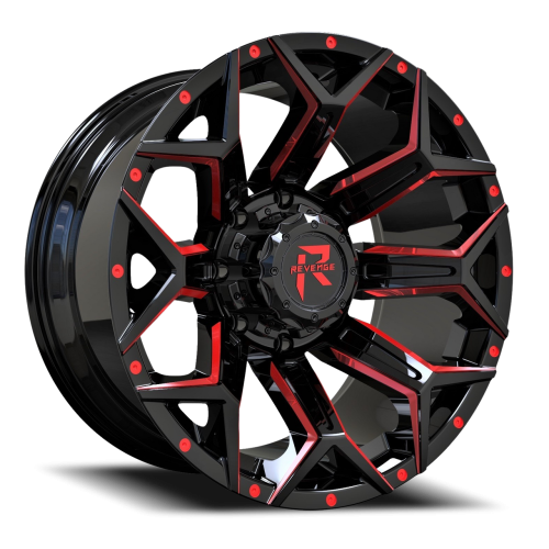 Revenge Rv202 Black Milled W/ Red Tint