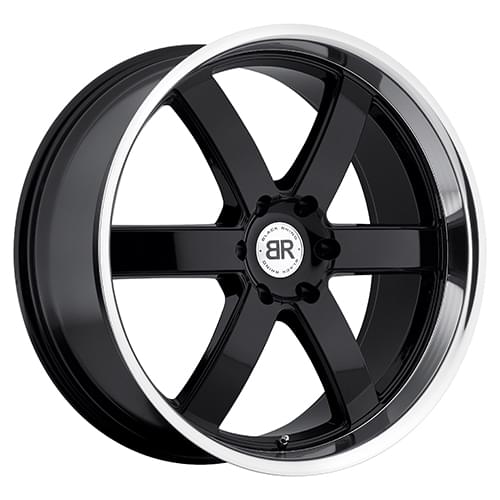 Black Rhino Pondora Gloss Black W/ Machined Cut - Part Number 2085PND186140B12 Black Rhino Pondora Gloss Black W/ Machined Cut Photo