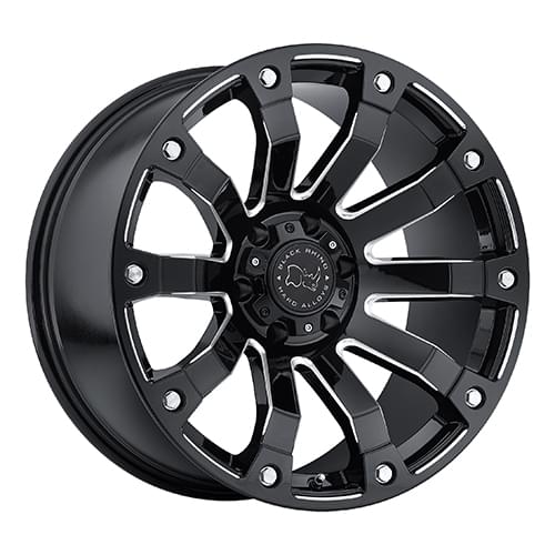 Black Rhino Selkrik Gloss Black W/ Milled Spokes - Part Number 1790SLK005140B78 Black Rhino Selkrik Gloss Black W/ Milled Spokes Photo