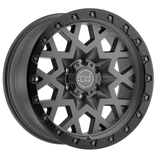 Black Rhino Sprocket Matte Gunmetal W/ Black Lip - Part Number 1895SPK065150G10 Black Rhino Sprocket Matte Gunmetal W/ Black Lip Photo