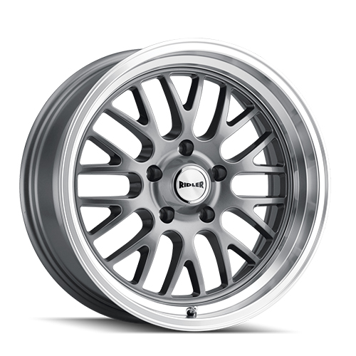 Ridler 607 Gray Machined Lip - Part Number 607-2865G Ridler 607 Gray Machined Lip Photo