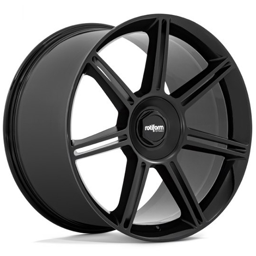 Rotiform R907 FRA Gloss Black W/ Matte Black Spokes Photo