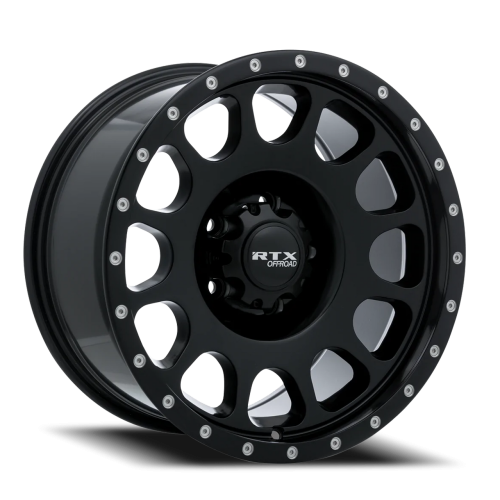 RTX Baja Satin Black With Milled Rivets