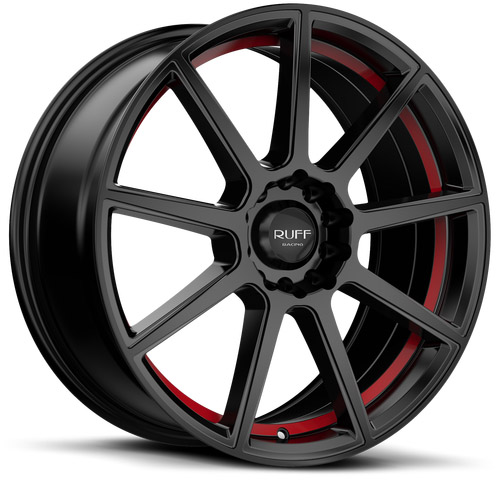 Ruff Racing R366 Black W Red Lip