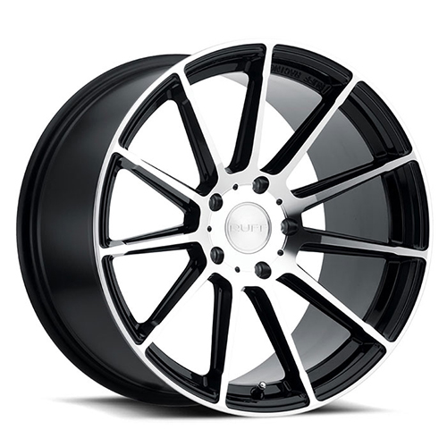 Ruff Racing RS2 Gloss Black W/ Machined Face - Part Number 1885R2S405114F76 Ruff Racing RS2 Gloss Black W/ Machined Face Photo