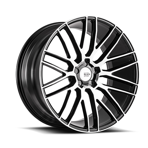 Savini BM13 Gloss Black Machined - Part Number BM13-22105000M1557-5x4.5-ET35 Savini BM13 Gloss Black Machined Photo