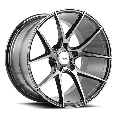 Savini BM14 Gloss Black Double Dark Tint - Part Number BM14-20100000D1557-5x5-ET25 Savini BM14 Gloss Black Double Dark Tint Photo