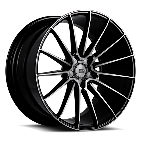 Savini BM16 Gloss Black Double Dark Tint - Part Number BM16-19095000D1557-5x4.75-ET25 Savini BM16 Gloss Black Double Dark Tint Photo
