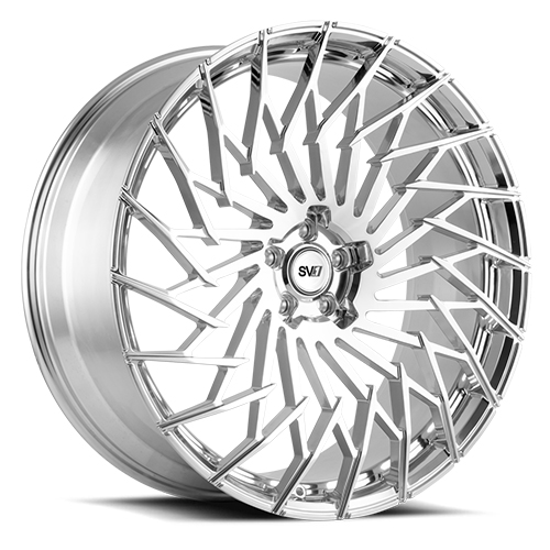Savini SV.1 X5 Brushed W/ High Polished Accents - Part Number SV1X05-24100655H1578L Savini SV.1 X5 Brushed W/ High Polished Accents Photo