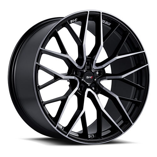 Savini SVF02 Gloss Black Double Dark Tint - Part Number SVF02-22090000D0557-5x130-ET35 Savini SVF02 Gloss Black Double Dark Tint Photo