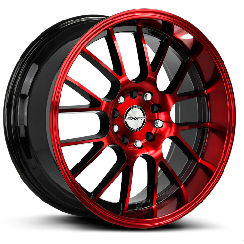 Shift Crank H28 Gloss Black Candy Red Machined - Part Number H28750030GBMR Shift Crank H28 Gloss Black Candy Red Machined Photo