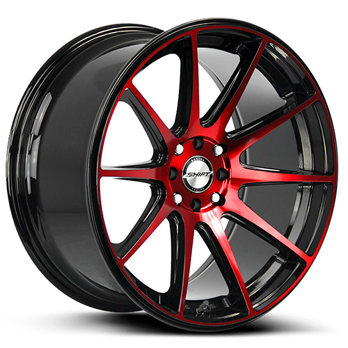 Shift Gear H34 Gloss Black Candy Red Machined - Part Number H34850130GBMR Shift Gear H34 Gloss Black Candy Red Machined Photo