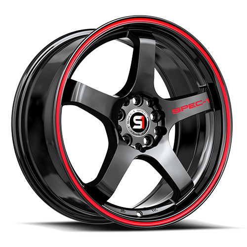 Spec-1 SPT-31 Gloss Black W/ Red Line