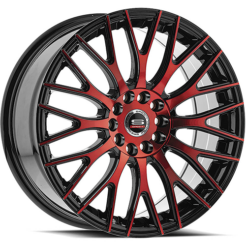 Spec-1 SP-55 Gloss Black Red Machined - Part Number SP-551880938GBR Spec-1 SP-55 Gloss Black Red Machined Photo