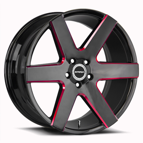 Strada Coda S60 Gloss Black W/ Milled Edge - Part Number S60662730GBMLR Strada Coda S60 Gloss Black W/ Milled Edge Photo