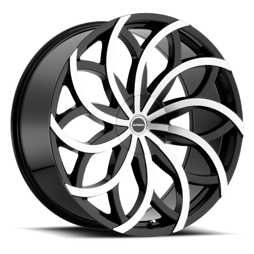 Strada Huracan S61 Gloss Black Machined - Part Number S61450135GBM Strada Huracan S61 Gloss Black Machined Photo