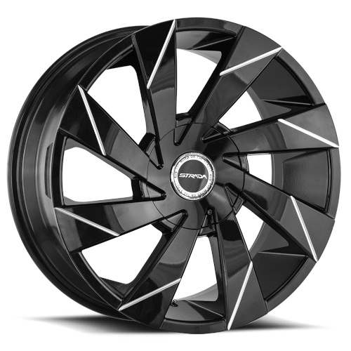 Strada Moto S62 Gloss Black Milled Line - Part Number S62460730GBL Strada Moto S62 Gloss Black Milled Line Photo