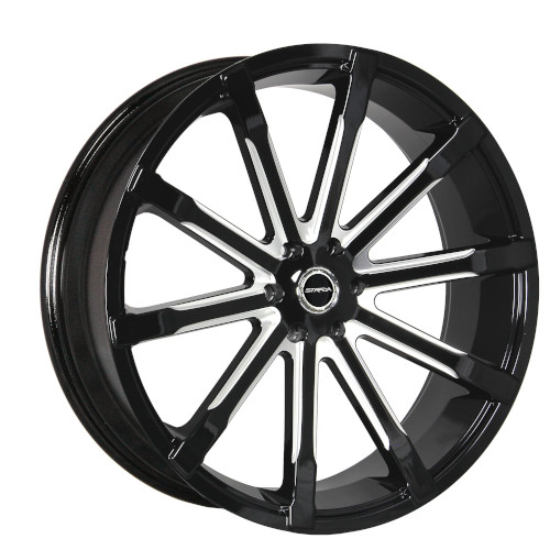 Strada Osso S48 Gloss Black Milled - Part Number S48663926GBML Strada Osso S48 Gloss Black Milled Photo