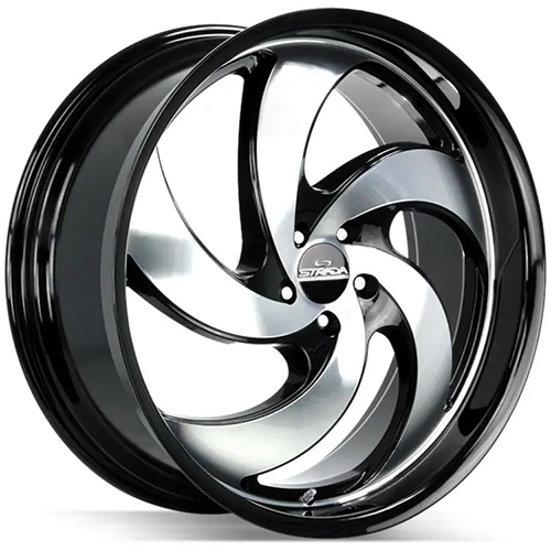 Strada Street Classics Retro 5 C05 Gloss Black Machined - Part Number C05051435GBM Strada Street Classics Retro 5 C05 Gloss Black Machined Photo