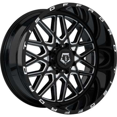 TIS Offroad 548 Gloss Black Milled - Part Number 548BM-2426844 TIS Offroad 548 Gloss Black Milled Photo