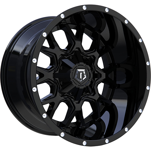 TIS Offroad 549B Satin Black Spot Milling on Lip - Part Number 549B-7906812 TIS Offroad 549B Satin Black Spot Milling on Lip Photo