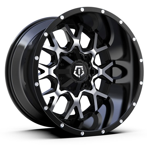 TIS Offroad 549MB Gloss Black Machined Face - Part Number 549MB-8906800 TIS Offroad 549MB Gloss Black Machined Face Photo