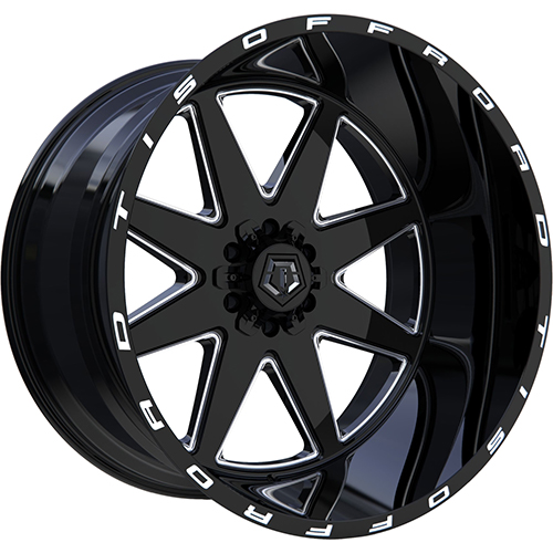TIS Offroad 551BM Gloss Black Milled Accents - Part Number 551BM-2126844 TIS Offroad 551BM Gloss Black Milled Accents Photo