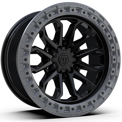 TIS Offroad 556BA Satin Black W/ Anthracite Ring - Part Number 556BA-2108919 TIS Offroad 556BA Satin Black W/ Anthracite Ring Photo