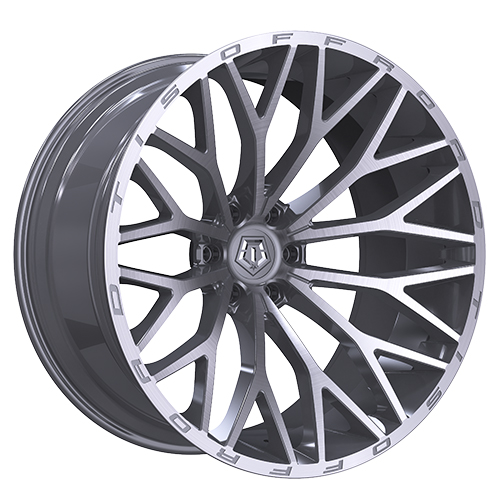 TIS Offroad 566BSM Brushed Silver With Milled Accents - Part Number 566BSM-2206319 TIS Offroad 566BSM Brushed Silver With Milled Accents Photo