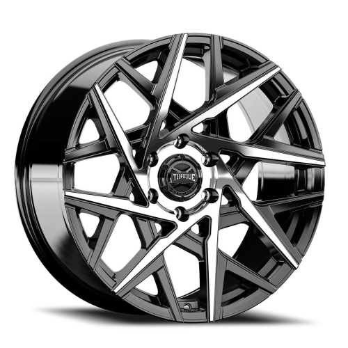 Torque Wheels Tw424c Summit Gloss Black Machined Face