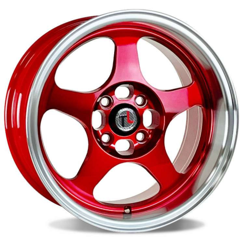 Traklite Wheels Burn Candy Red w/ Polished Lip