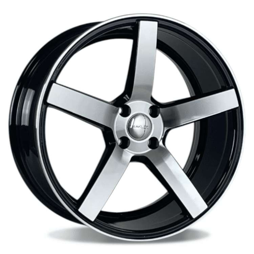 Traklite Wheels Trak-K Gloss Black w/ Machined Face